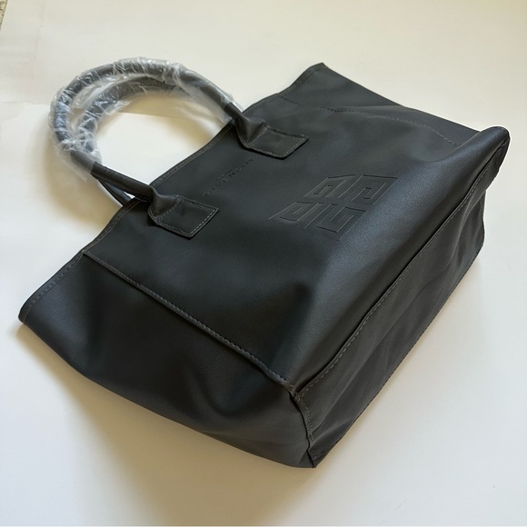 Givenchy Parfums Gray Grey Faux Leather Tote Bag - Picture 8 of 8